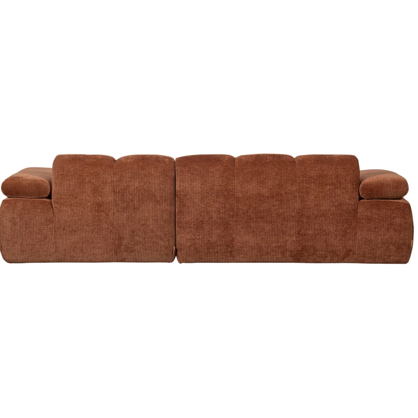 Woood Chaise Longue Bank Mojo Rechts Ribstof Roestbruin