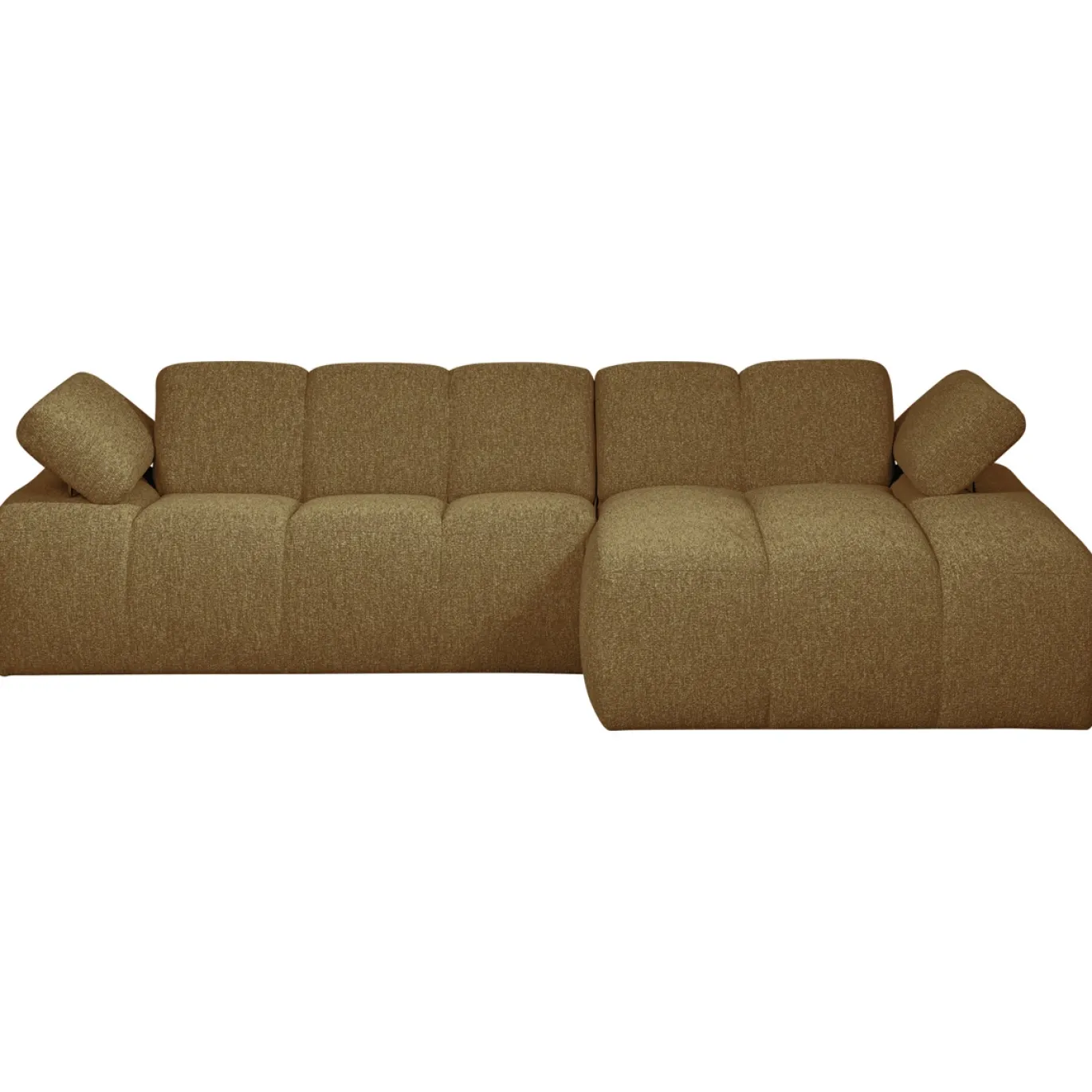 Woood Chaise Longue Bank Mojo Rechts Bouclé Geel/Bruin