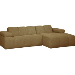 Woood Chaise Longue Bank Mojo Rechts Bouclé Geel/Bruin