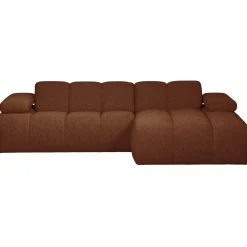 Woood Chaise Longue Bank Mojo Rechts Bouclé Roestbruin