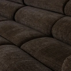 Woood Chaise Longue Bank Novi Links Donkerbruin Melange