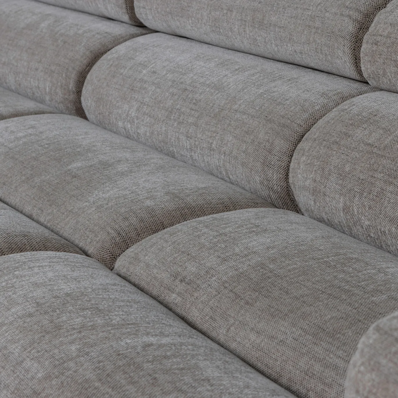 Woood Chaise Longue Bank Novi Links Grijs Melange