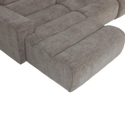 Woood Chaise Longue Bank Novi Links Grijs Melange