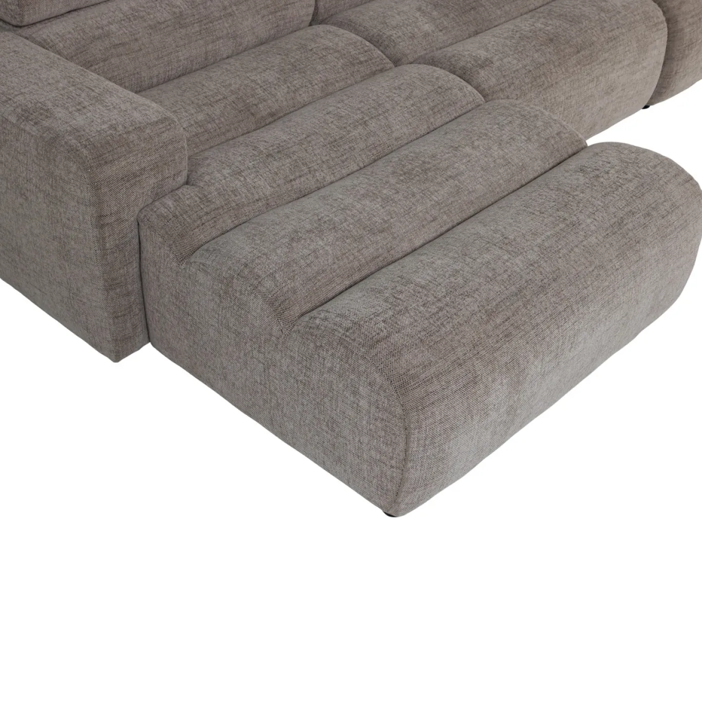 Woood Chaise Longue Bank Novi Links Grijs Melange