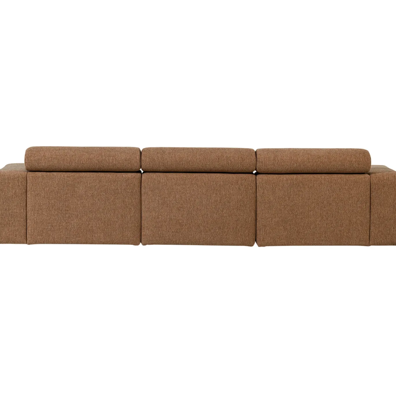 Woood Chaise Longue Bank Novi Links Bouclé Karamelbruin