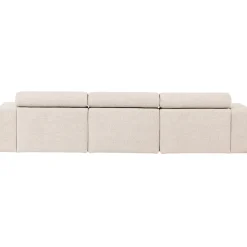 Woood Chaise Longue Bank Novi Links Bouclé Naturel