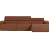 Woood Chaise Longue Bank Novi Rechts Bouclé Terra