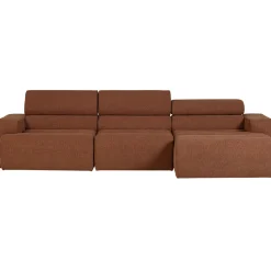 Woood Chaise Longue Bank Novi Rechts Bouclé Terra