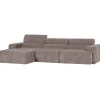 Woood Chaise Longue Bank Novi Links Ribstof Zand