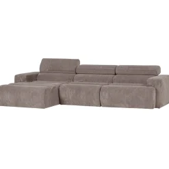 Woood Chaise Longue Bank Novi Links Ribstof Zand