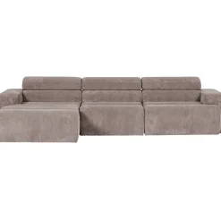 Woood Chaise Longue Bank Novi Links Ribstof Zand