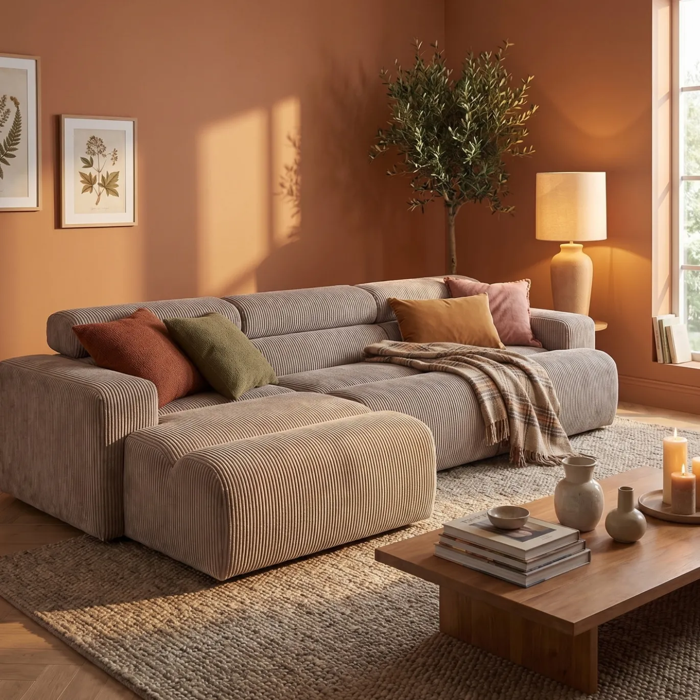 Woood Chaise Longue Bank Novi Links Ribstof Zand