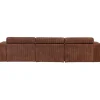 Woood Chaise Longue Bank Novi Rechts Ribstof Terra
