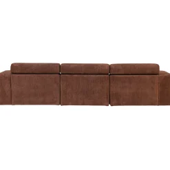 Woood Chaise Longue Bank Novi Rechts Ribstof Terra