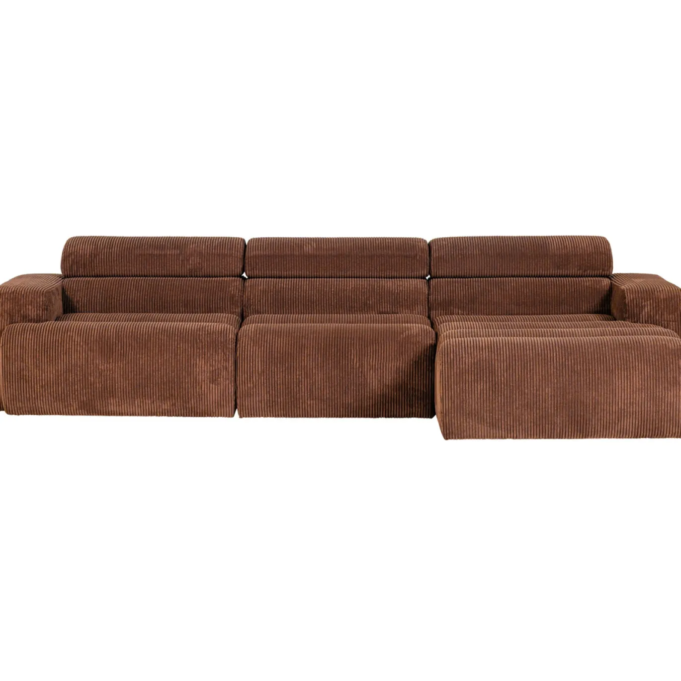 Woood Chaise Longue Bank Novi Rechts Ribstof Terra