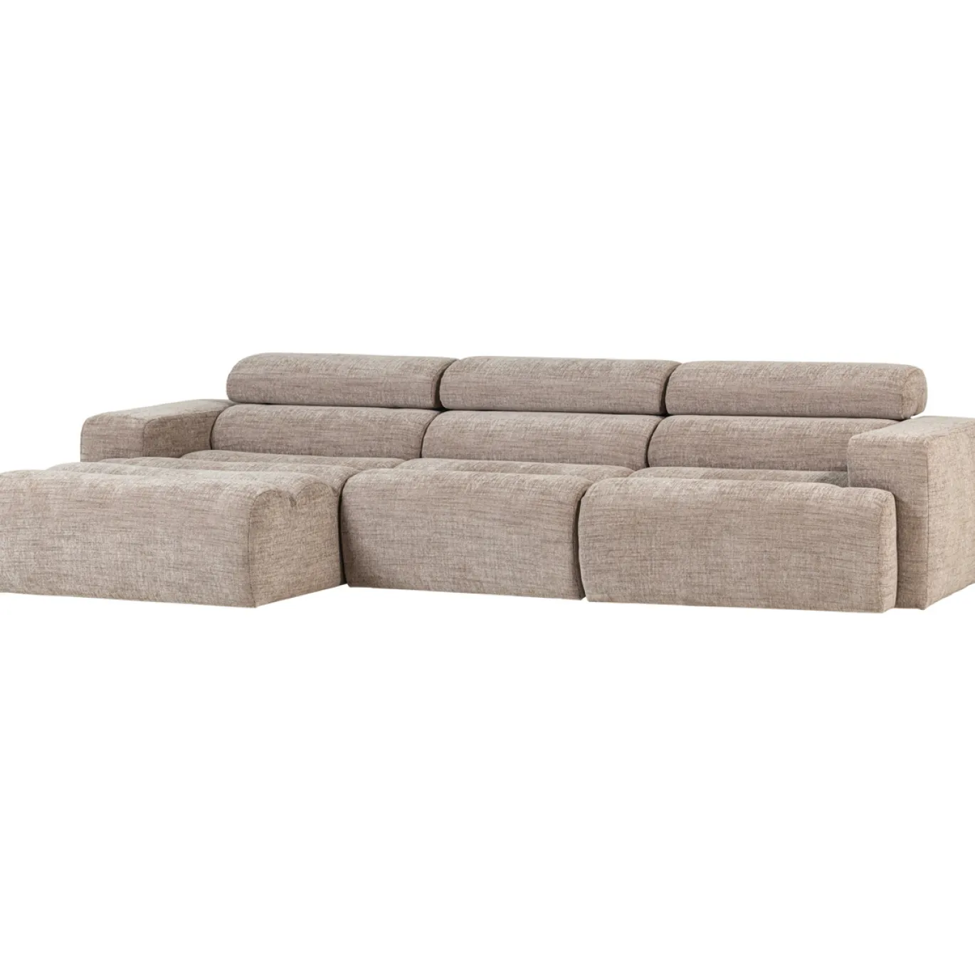 Woood Chaise Longue Bank Novi Links Naturel Melange