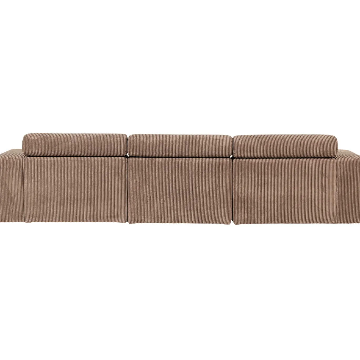 Woood Chaise Longue Bank Novi Links Ribstof Taupe