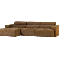 Woood Chaise Longue Bank Novi Links Karamelbruin Melange
