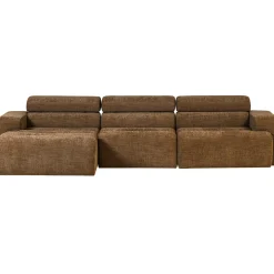 Woood Chaise Longue Bank Novi Links Karamelbruin Melange