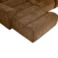 Woood Chaise Longue Bank Novi Links Karamelbruin Melange
