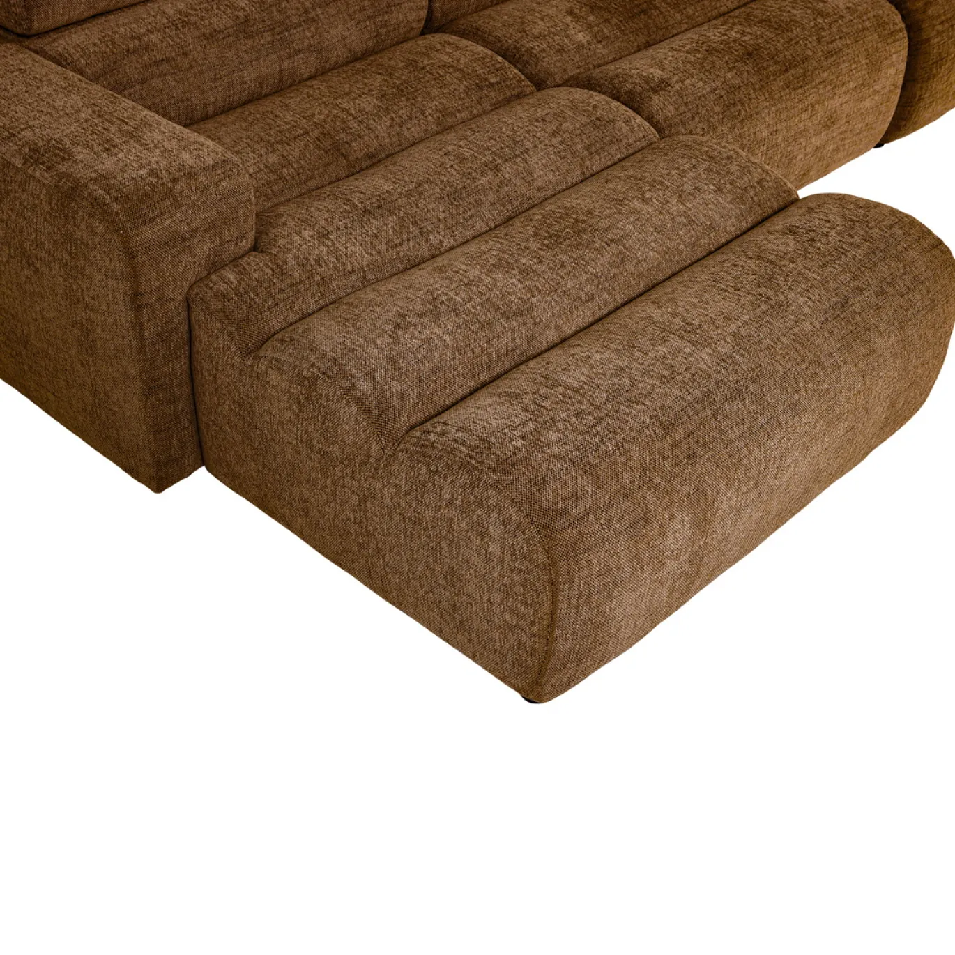 Woood Chaise Longue Bank Novi Links Karamelbruin Melange