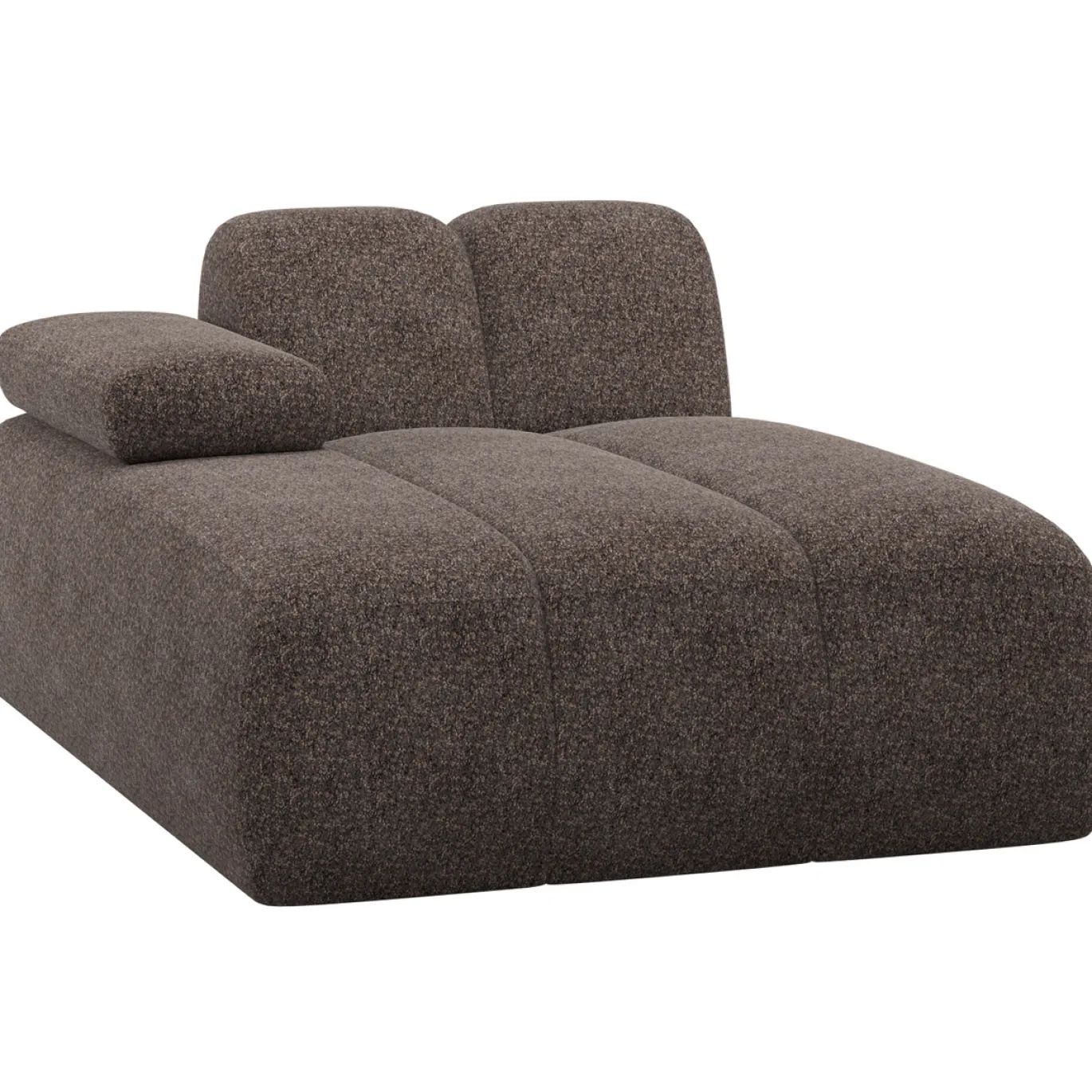 Woood Chaise Longue Mojo Element Links Wollig Bruin