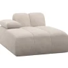 Woood Chaise Longue Mojo Element Links Ribstof Ecru