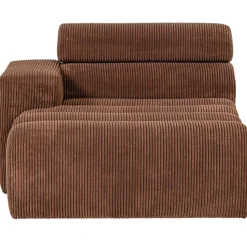 Woood Chaise Longue Novi Element Arm Links Ribstof Terra