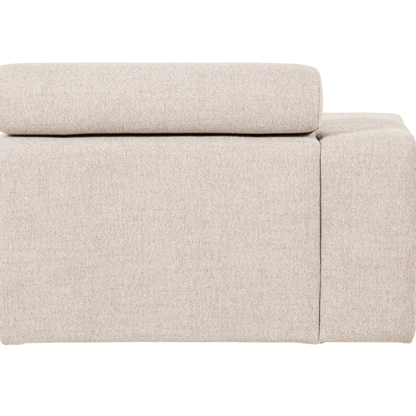 Woood Chaise Longue Novi Element Arm Links Bouclé Naturel