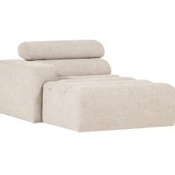 Woood Chaise Longue Novi Element Arm Links Bouclé Naturel