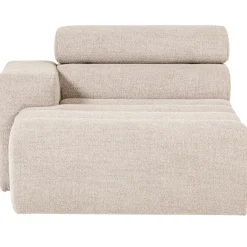 Woood Chaise Longue Novi Element Arm Links Bouclé Naturel