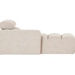 Woood Chaise Longue Novi Element Arm Links Bouclé Naturel