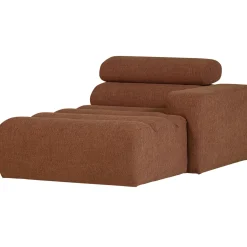 Woood Chaise Longue Novi Element Arm Rechts Bouclé Terra