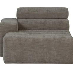 Woood Chaise Longue Novi Element Arm Links Grijs Melange