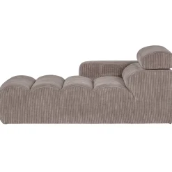 Woood Chaise Longue Novi Element Arm Links Ribstof Zand