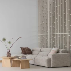 Woood Chaise Longue Novi Element Arm Links Naturel Melange