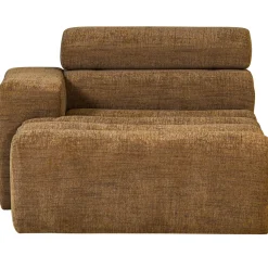 Woood Chaise Longue Novi Element Arm Links Karamelbruin Melange