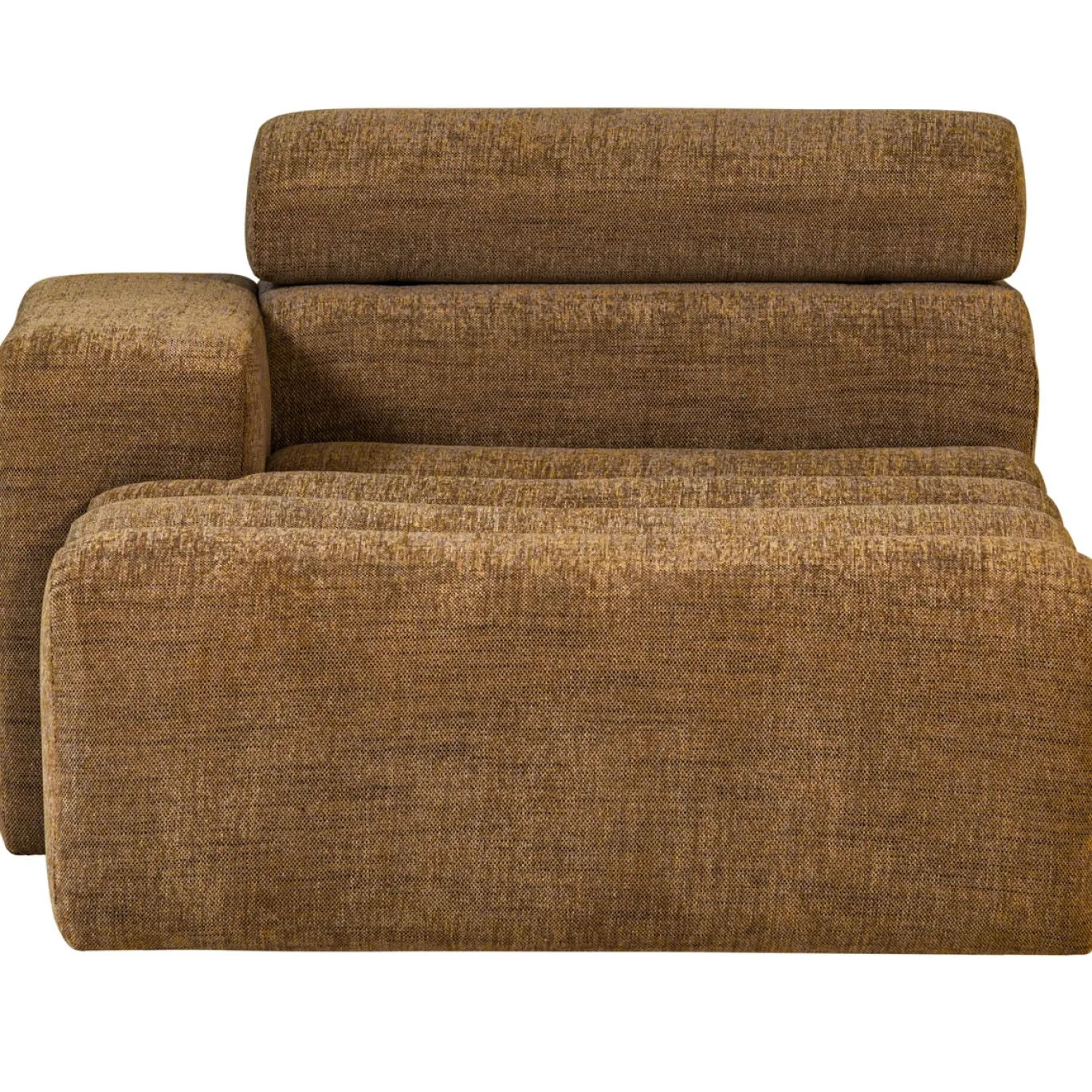 Woood Chaise Longue Novi Element Arm Links Karamelbruin Melange