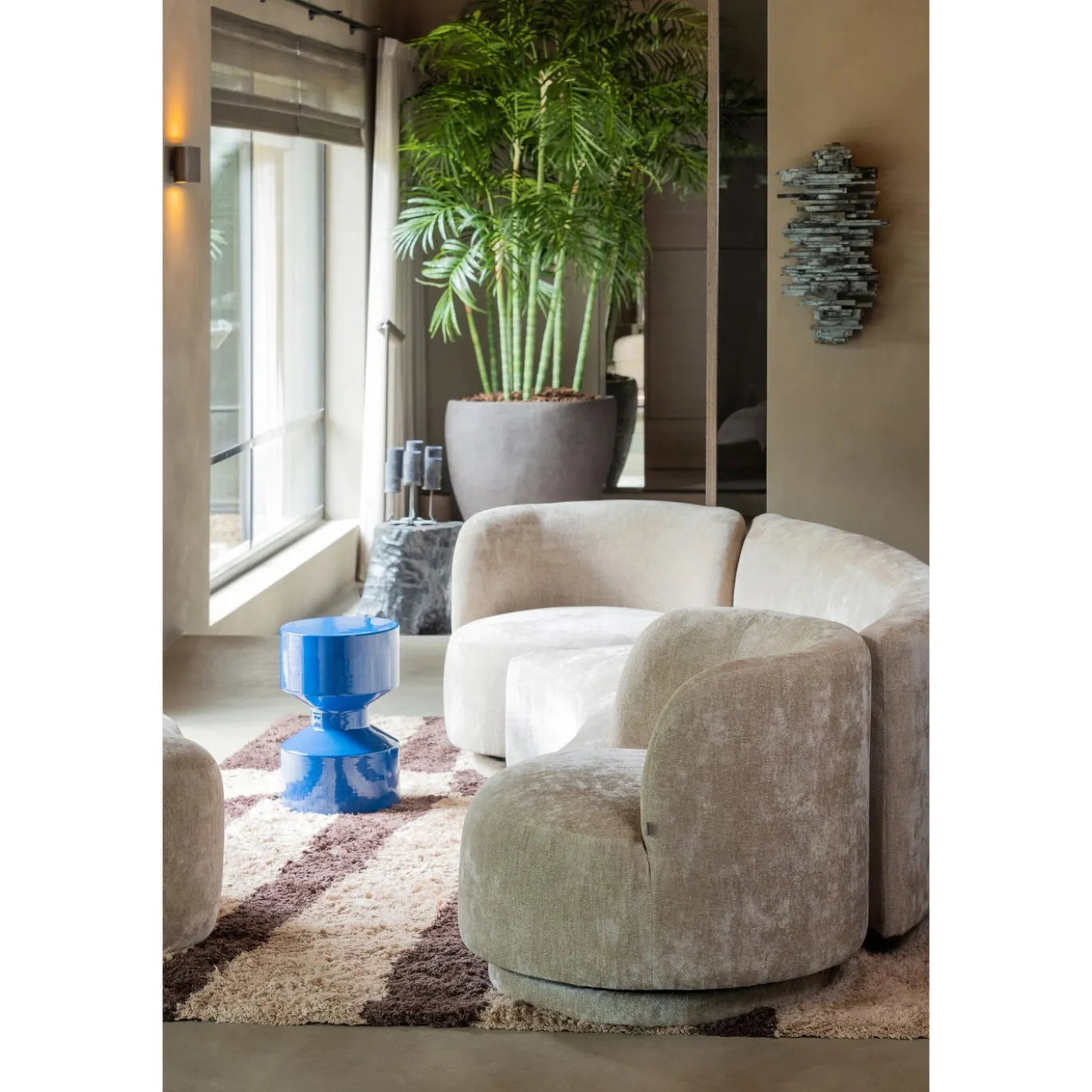 Woood Combi-popular: Bank + Fauteuil + Poef Naturel