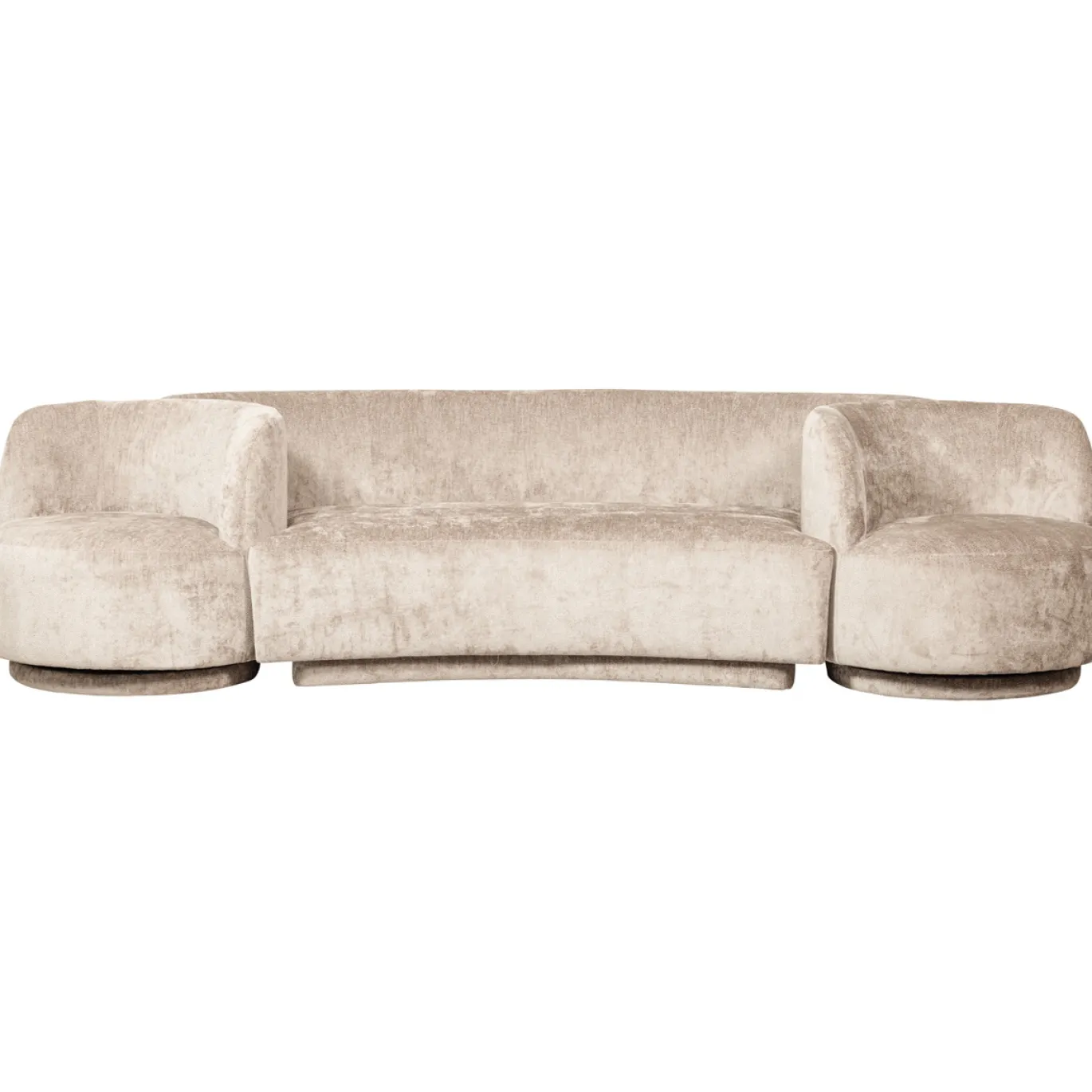 Woood Combi-popular: Bank + Fauteuils Naturel