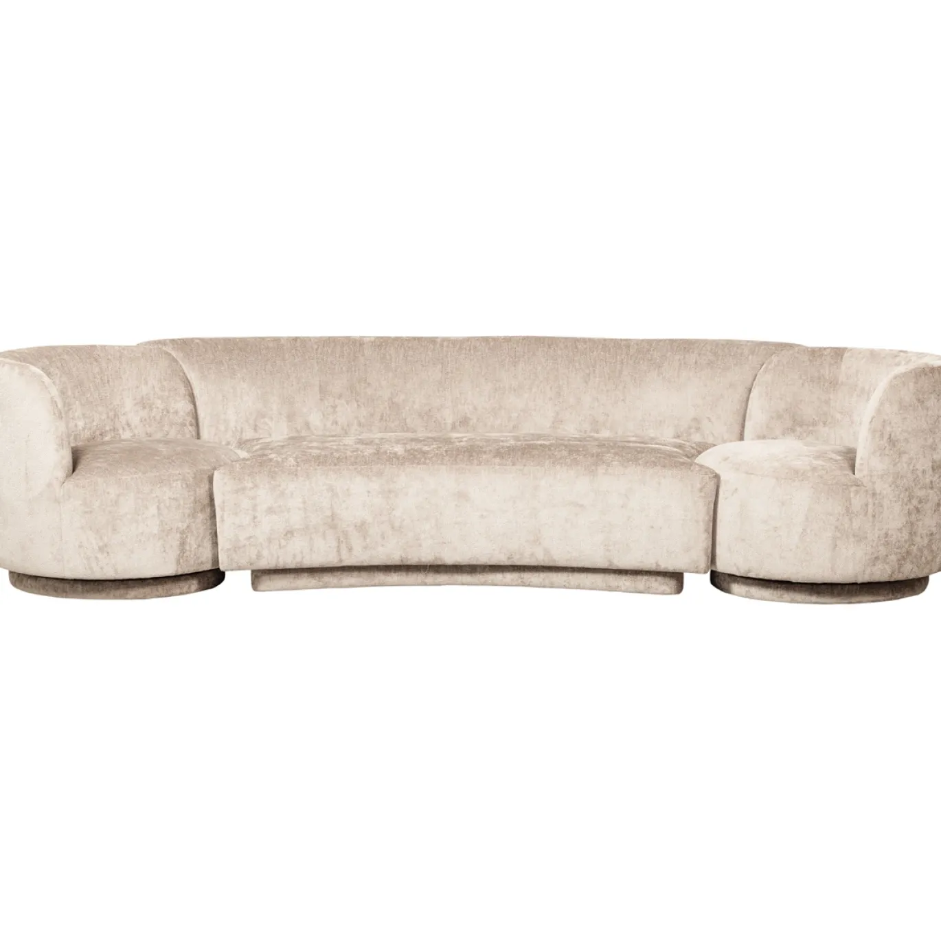 Woood Combi-popular: Bank + Fauteuils Naturel