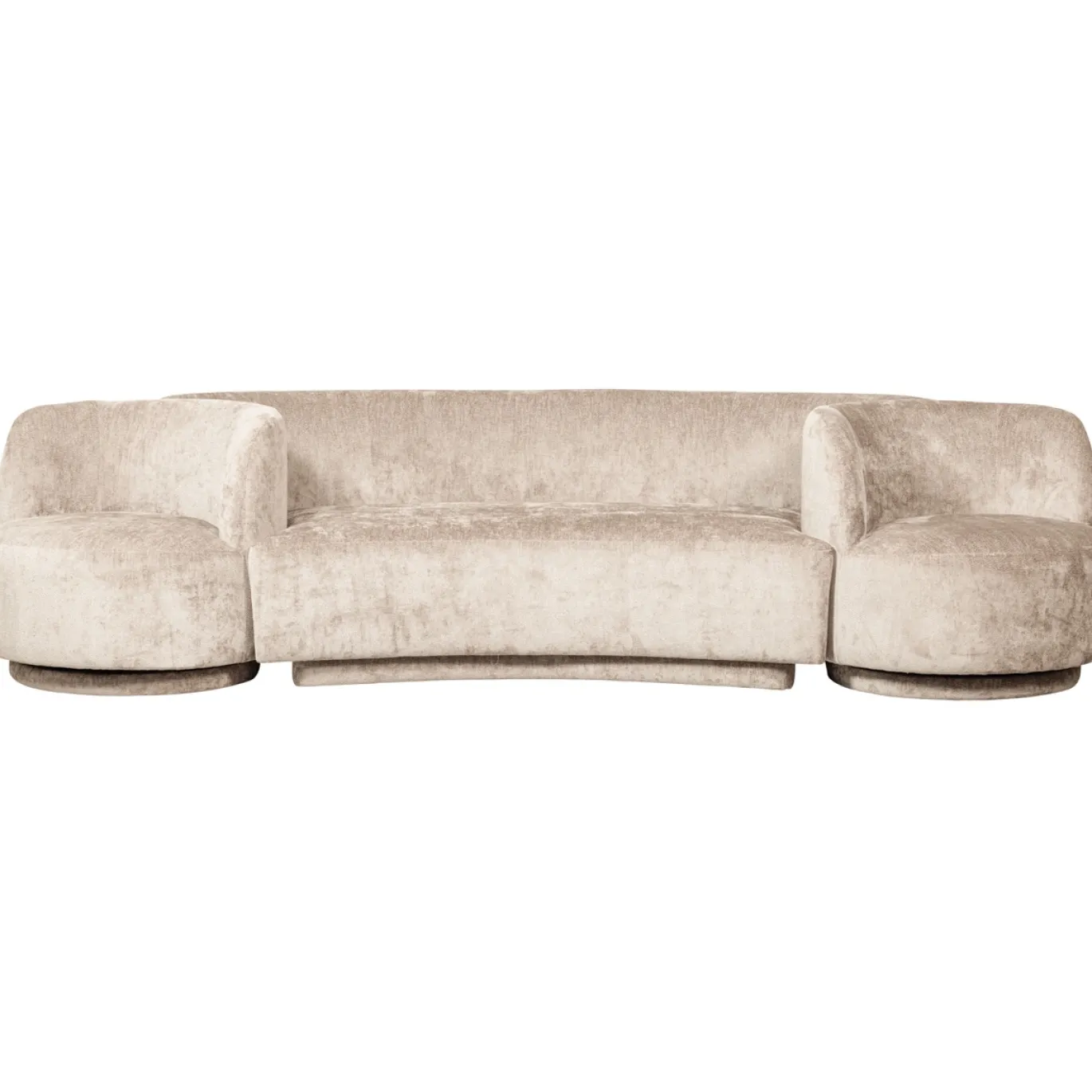 Woood Combi-popular: Bank + Fauteuils Naturel