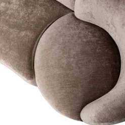 Woood Combi-popular: Bank + Fauteuil + Poef Taupe