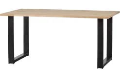 Woood Combi-tablo: Eiken 160x90cm & U-poot