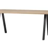 Woood Combi-tablo: Ovaal Eiken & 2-standen Poot