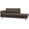 Woood Daybed Rodeo Links Ribstof Bruin