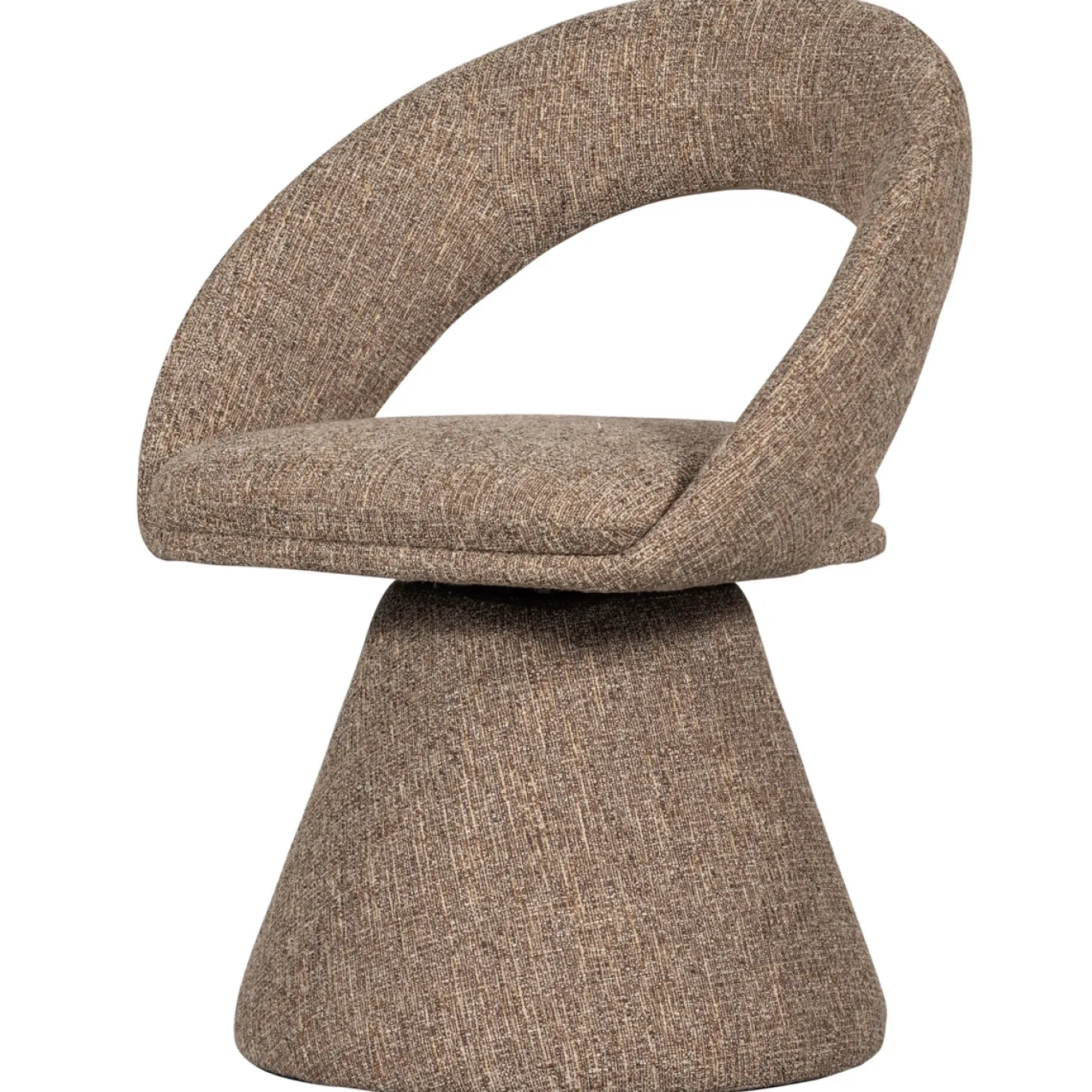 Woood Draaibare Eetkamerstoel Winter Naturel Melange
