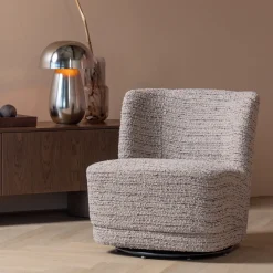 Woood Draaifauteuil Atty Grove Melange Beige