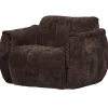 Woood Draaifauteuil Baggy 3d Chenille Donkerbruin