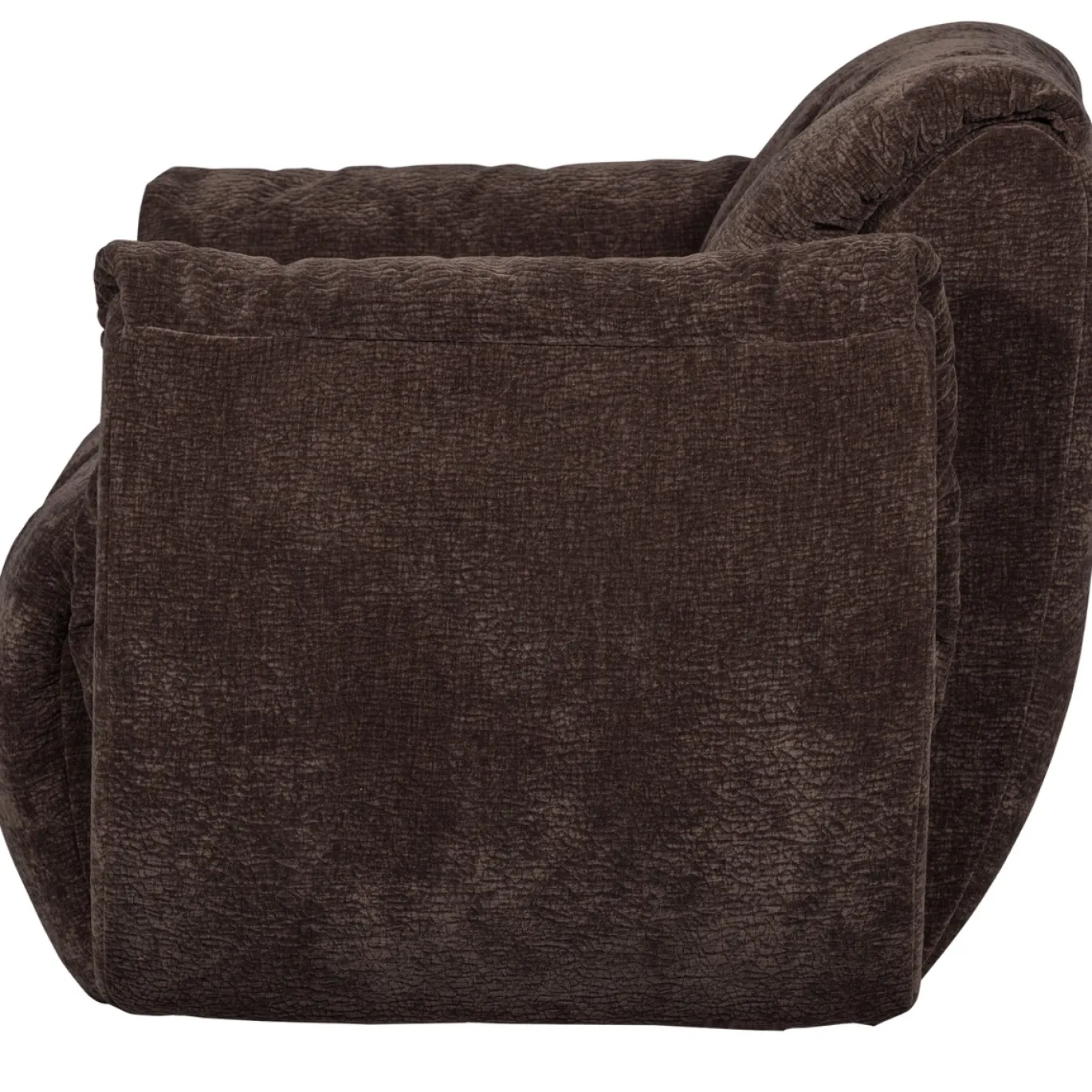 Woood Draaifauteuil Baggy 3d Chenille Donkerbruin